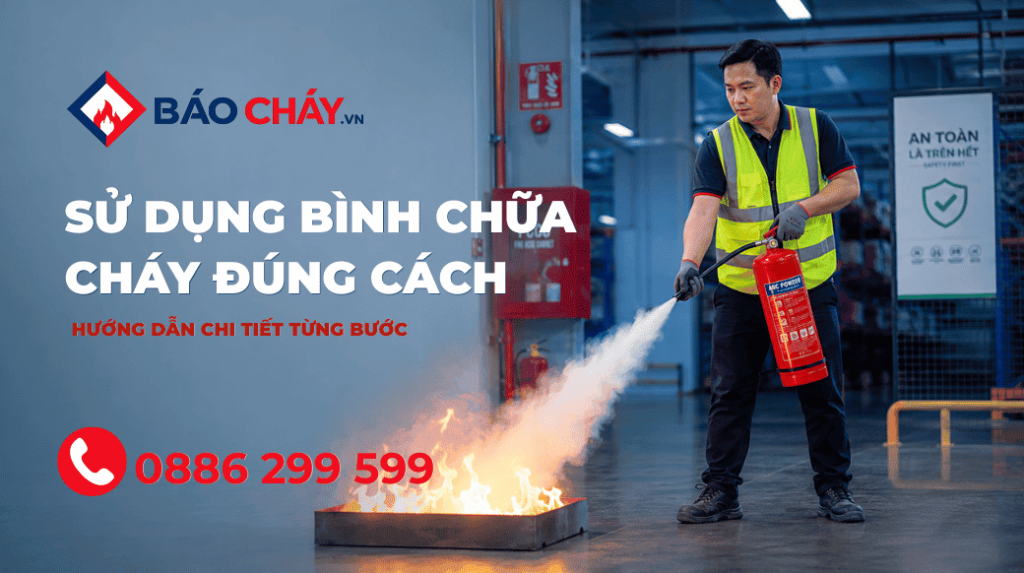 Cách sử dụng bình chữa cháy đúng cách - hướng dẫn chi tiết từng bước