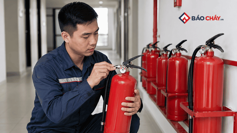 Quy trình bảo trì bình chữa cháy định kỳ đúng tiêu chuẩn 2026