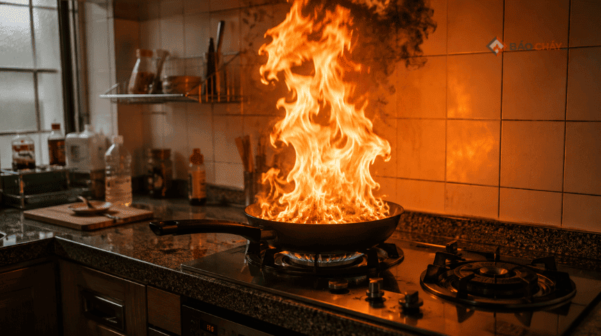 Chữa cháy dầu mỡ Vì sao không dùng nước