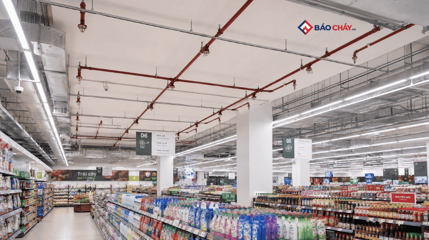 PCCC siêu thị trung tâm thương mại Tiêu chuẩn, thiết bị và giải pháp 2026