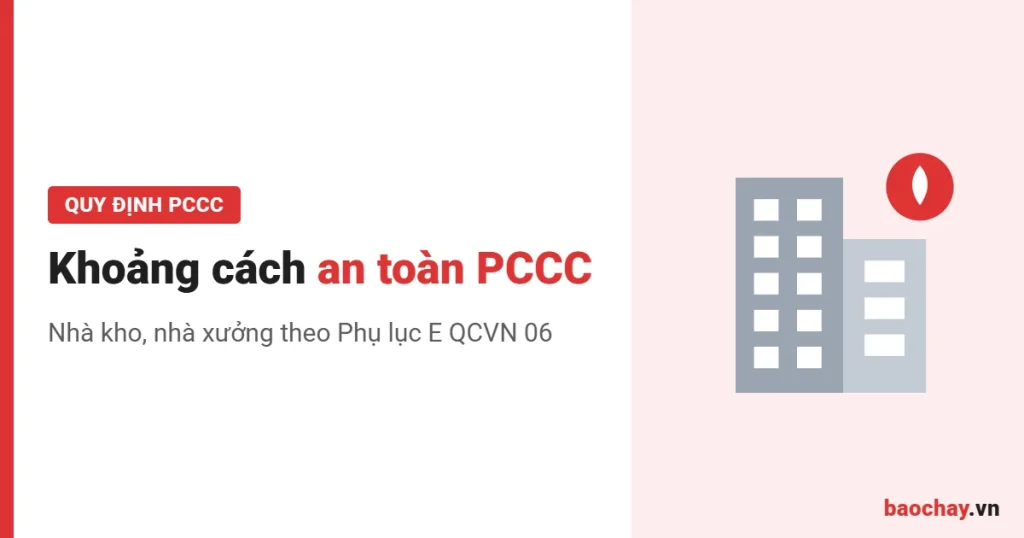 Quy định khoảng cách an toàn PCCC cho nhà kho, nhà xưởng
