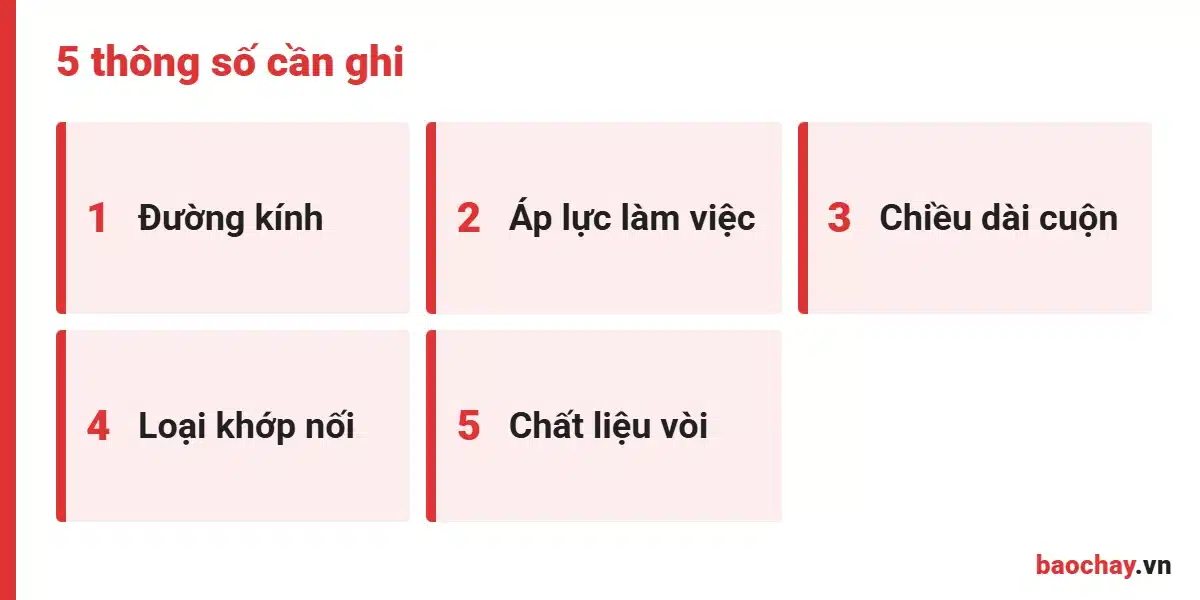 5 thông số cần kiểm tra khi mua vòi chữa cháy Bình Dương