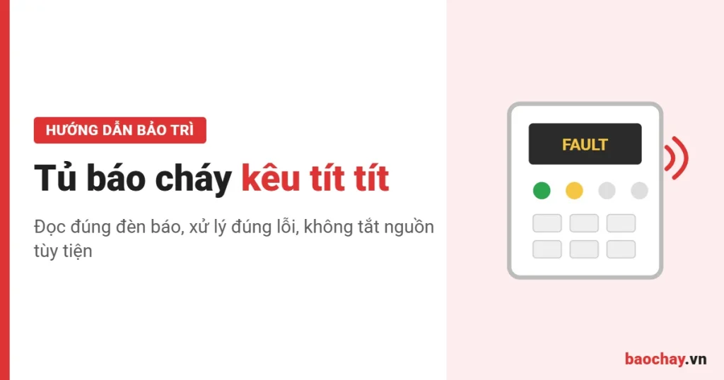 Tủ báo cháy kêu tít tít: cách đọc đèn và xử lý lỗi